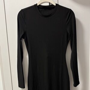 SHEIN Classic Black Long Sleeve Dress
